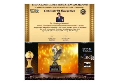 Golden Globe Education Award 2023 for Sandeep Marwah