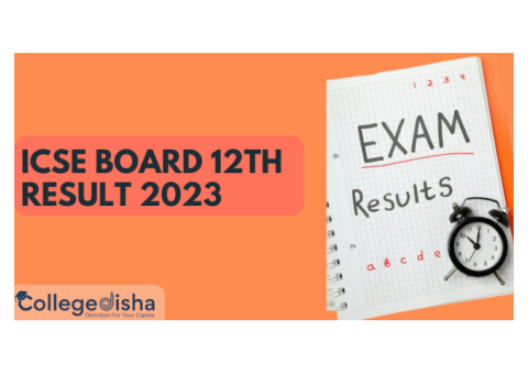 ICSE Board 12th Result 2023