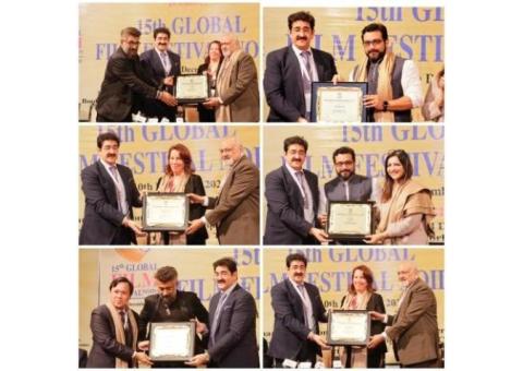 6th Hindi Cinema Samman for 2022 at 15th Global Film Festival Noida