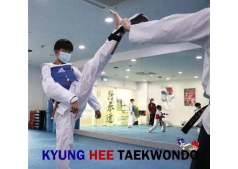 TKD training helps to improve students strength in punching, kicking