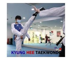 TKD training helps to improve students strength in punching, kicking