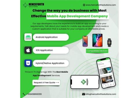 Best Web & Mobile App Development Company | Henceforth Solutions