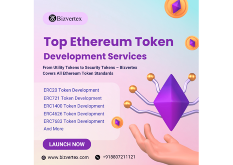 Your Go-To Partner for ERC-20, ERC-721, Token Development