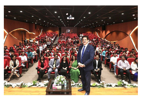 Dr. Sandeep Marwah Inspires Students at AAFT Orientation 2025