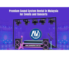 Premium Sound System Rental in Malaysia for Events and Concerts
