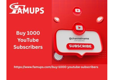 Buy 1000 YouTube Subscribers Fast and Secure