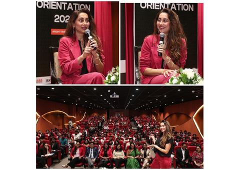 Anusha Dandekar Inspires Students at AAFT Orientation 2025