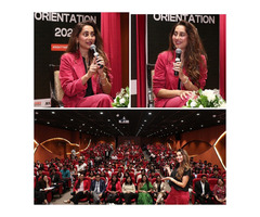 Anusha Dandekar Inspires Students at AAFT Orientation 2025