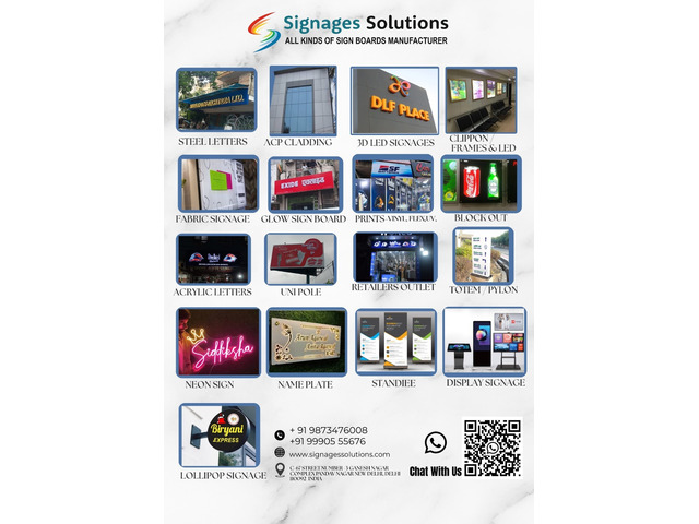 Best Signage Manufacturing Company in India | Signages Solutions