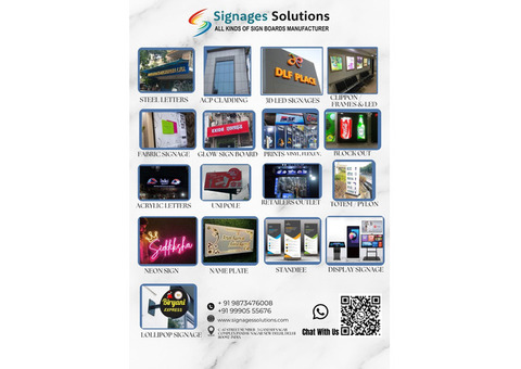 Best Signage Manufacturing Company in India | Signages Solutions