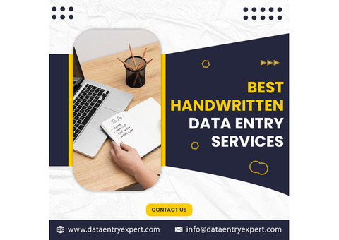Best Handwritten Data Entry Services