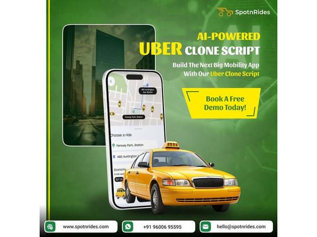 Revolutionize Your Taxi Business with SpotnRides AI Uber Clone App