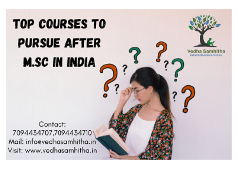 Top Courses to pursue after M.Sc. in India