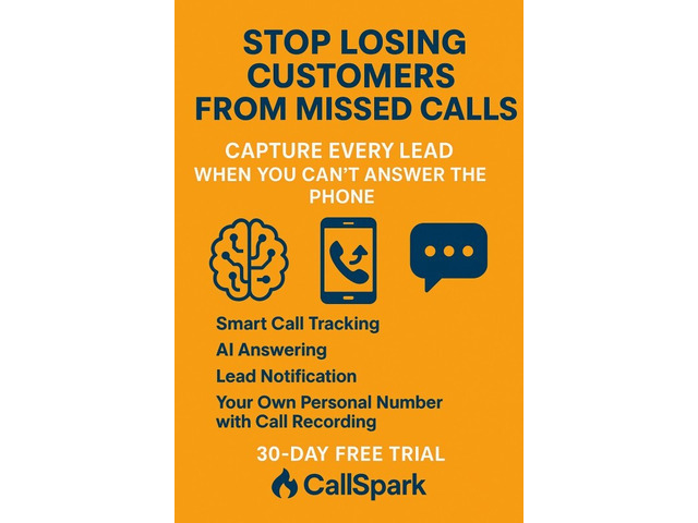 FREE: 30-Day Smart Call System — Never Miss a Customer Again