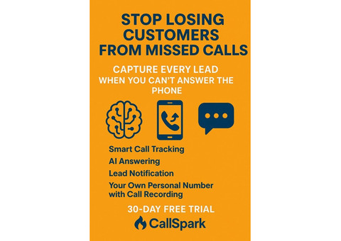 FREE: 30-Day Smart Call System — Never Miss a Customer Again