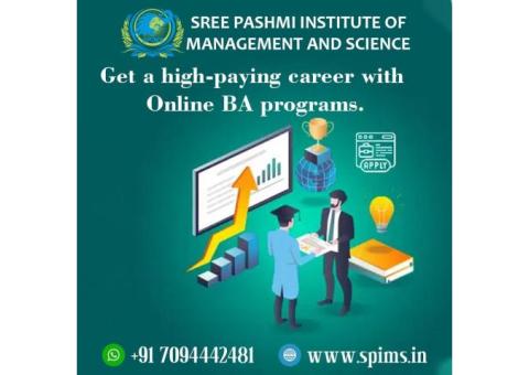 Get a high-paying career with Online BA programs.