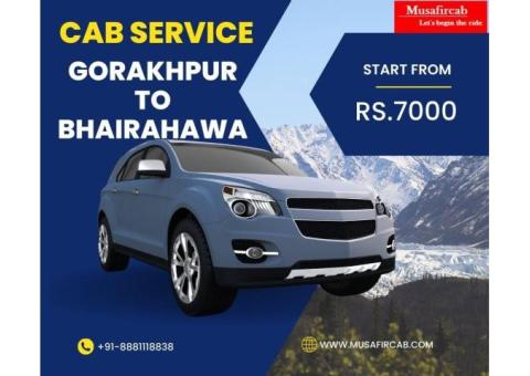 Gorakhpur to Bhairahawa Cab Service