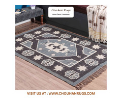 Transform your space with a gorgeous handmade wool kilim rug today