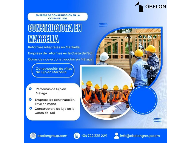 Constructora de Lujo en la Costa del Sol