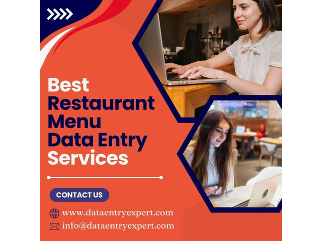 Outsource Restaurant Menu Data Entry Services in India