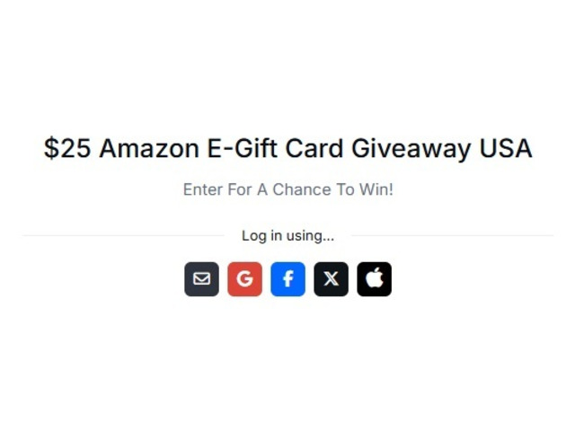 $25 Amazon E-Gift Card Drop — Enter for free in 60 Seconds!