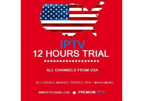 Experience the power of IPTV whit our 12 trial offer