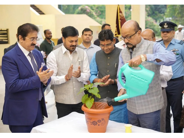 Governor of Chhattisgarh H.E. Ramen Deka Plants Sapling at AAFT