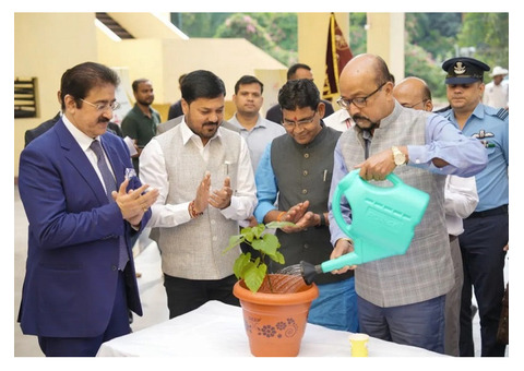 Governor of Chhattisgarh H.E. Ramen Deka Plants Sapling at AAFT