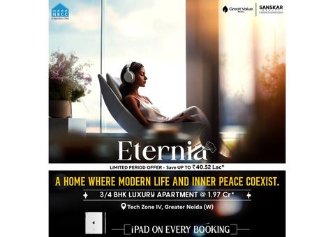 3 BHK Apartment in Techzone 4 Greater Noida - Eternia Residences