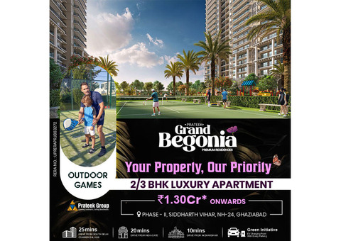 Prateek Grand Begonia Siddharth Vihar - 2 BHK Apartment