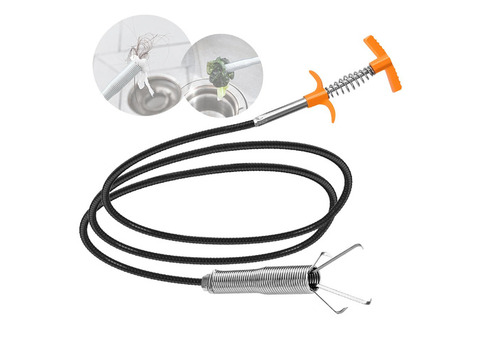 Clogged drain snake tool