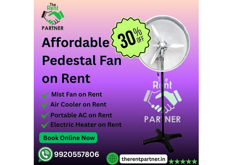 Affordable Pedestal Fan on Rent | Book Online Now