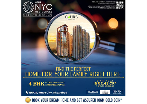 Gaur NYC Residences Wave City - 4 BHK Apartment
