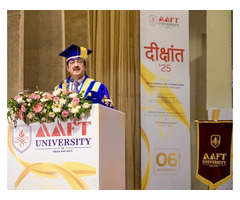Dr. Prof. Sandeep Marwah Inspires Graduates at AAFT University