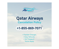 Qatar Trip Cancellation Queries? +1-855-869-7071