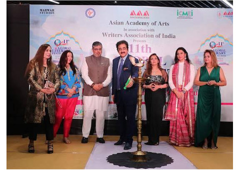 A Vibrant Fashion Show Adds Glamour to 11th Global Literary Festival