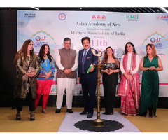 A Vibrant Fashion Show Adds Glamour to 11th Global Literary Festival