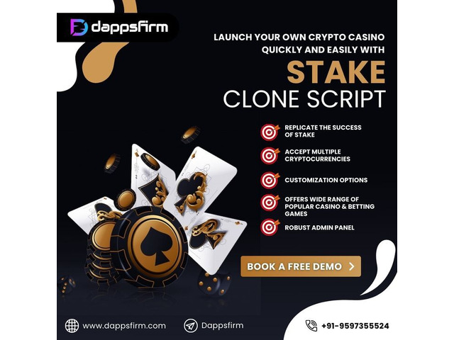 Own a White-Label Crypto Casino with Stake Clone Script