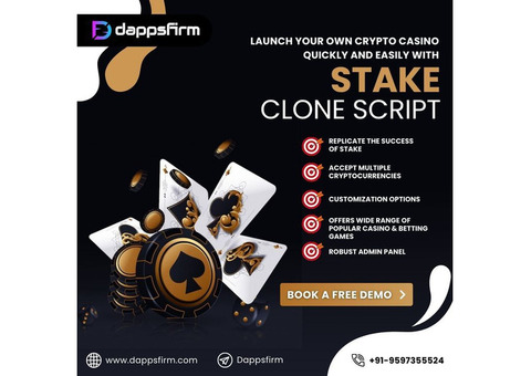 Own a White-Label Crypto Casino with Stake Clone Script