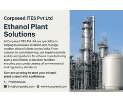 Expert Support for Ethanol Plant Setup