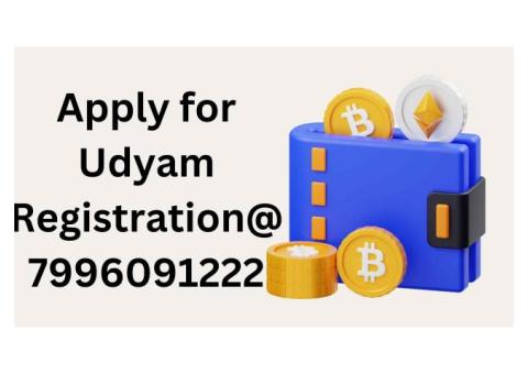 Apply for Udyam Registration@7996091222