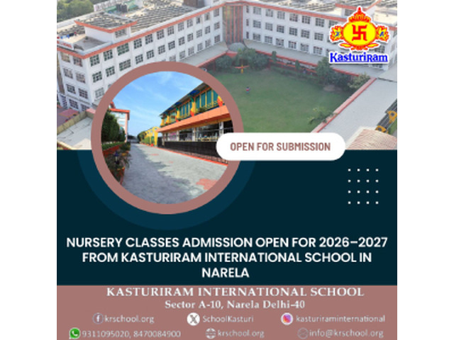 Nursery Classes Admission Open for 2026–2027