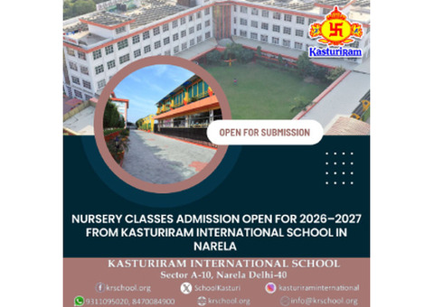 Nursery Classes Admission Open for 2026–2027