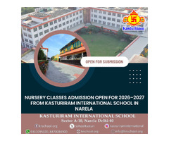 Nursery Classes Admission Open for 2026–2027