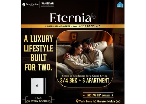 Eternia Residences - 3 BHK Apartments In Greater Noida West