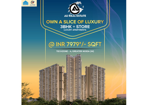 AU Aspire Leisure Valley - 3 BHK Apartment in Greater Noida