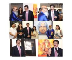 Sandeep Marwah Inaugurated Exhibition of Paintings by Dipak Ghosh