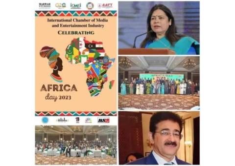 AAFT Chancellor Sandeep Marwah Special Invitee at Africa Day