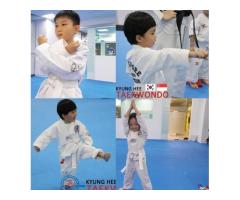 TKD teaches kids how to apply block, punch n kick to repel opponents