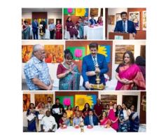 Sandeep Marwah Inaugurates Exhibition of Paintings, Celebrating Art